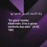 Cevşen-i Kebîr’in Şerhi ve Tirmizi'den Namaz Bahsi
