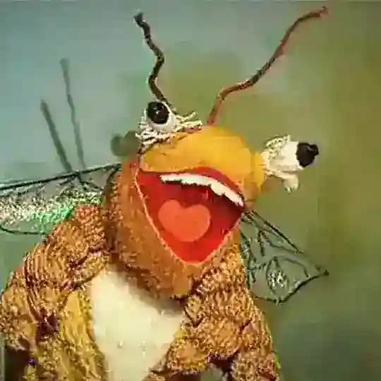 Сумасшедшая пчела и клей-пистолет 🐝