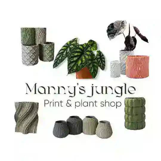 Manny’s jungle | print & plant shop | 3D кашпо