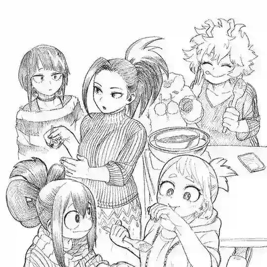 MHA UA girls sketch zine
