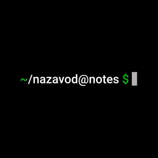 nazavod | Notes