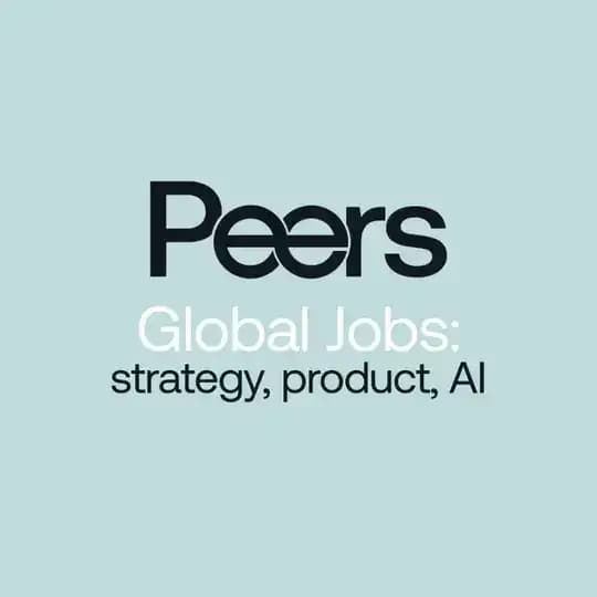 Peers Global Jobs: strategy, product, AI