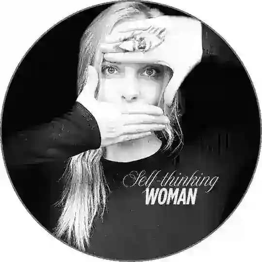 Self-thinking woman