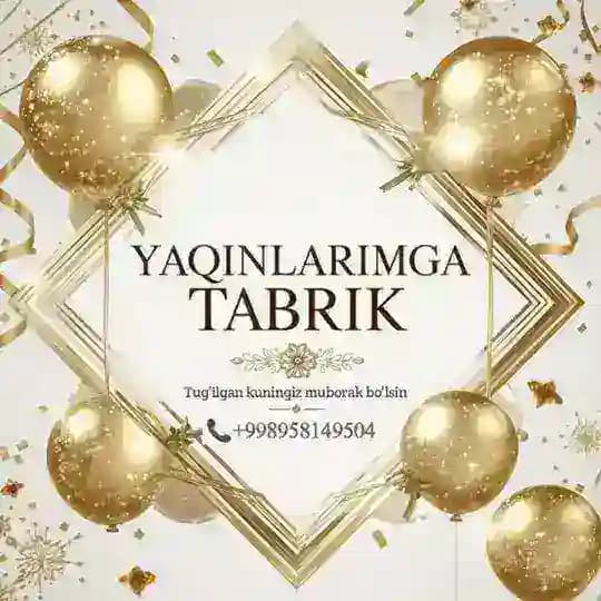 YAQINLARIMGA TABRIK DIL IZHORLARIM❤️ Profile
