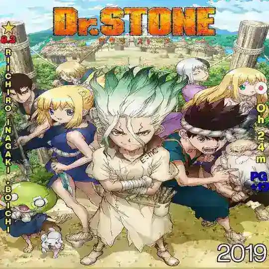 Dr. Stone Sub Dub Dual Anime • Dr. Stone Season 1 2 3 4 • Dr. Stone Indo French Spanish Italian Portuguese Russian German Hindi Profile