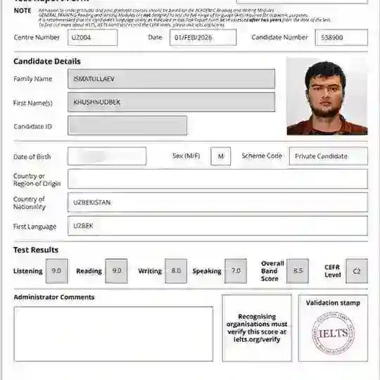 IELTS with Xushnud | 8.5