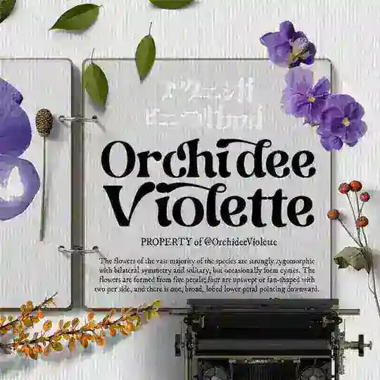 ა Orchideè Violette .ׅOPEN