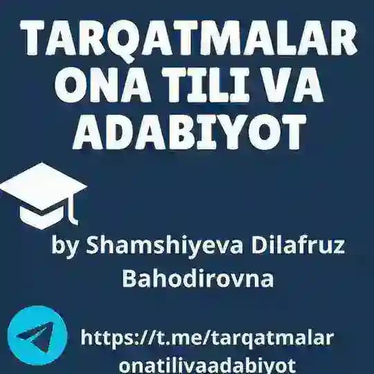 Tarqatmalar ona tili va adabiyot Profile