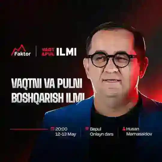 20-May | Vaqtni va Pulni Boshqarish Ilmi Profile